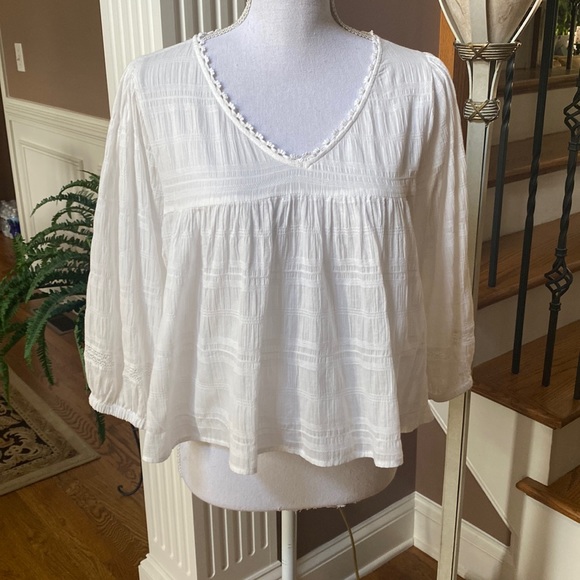 BB Dakota off white cotton top size Small - Picture 1 of 7